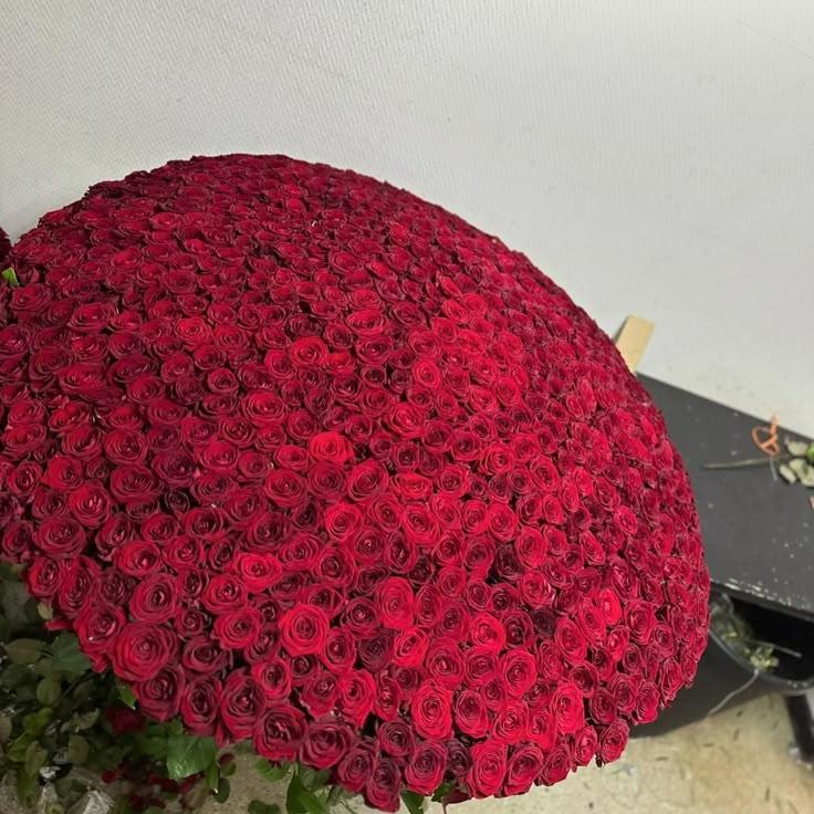 Deep Archive Find workshop space where corporate flower arrangements are designed and prepared for business delivery